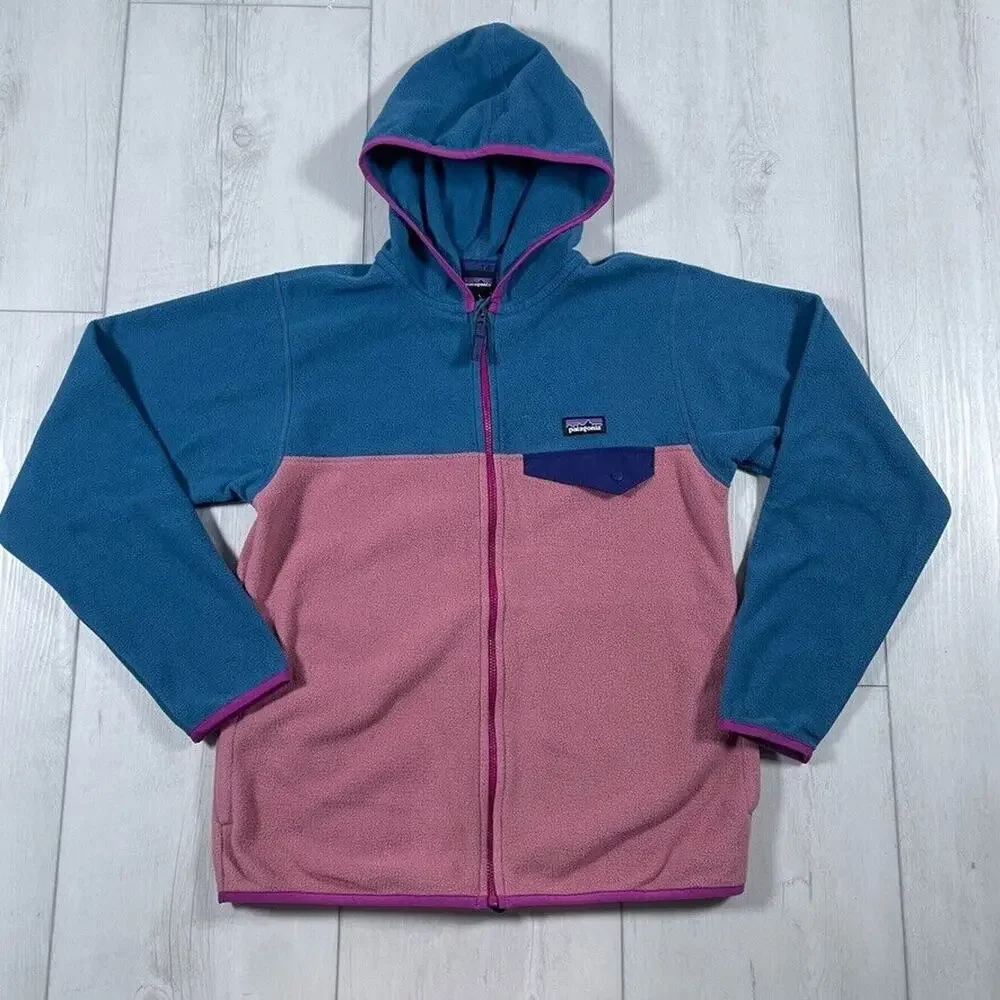 Patagonia Kids L 12 Micro D Snap T Fleece Synchilla Zip-Up Jacket UNISEX